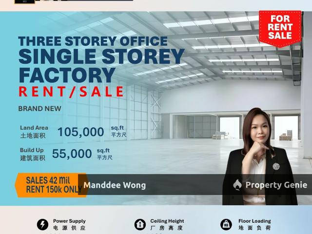 Warehouse for sale in Kajang, Langat