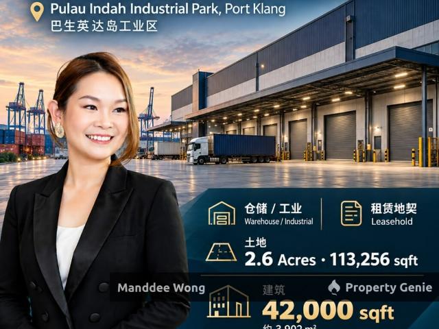 Warehouse for sale in Pelabuhan Klang, Bandaraya Klang