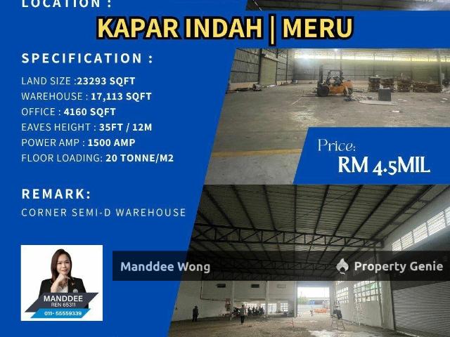 Warehouse for sale in Port Klang, Selangor
