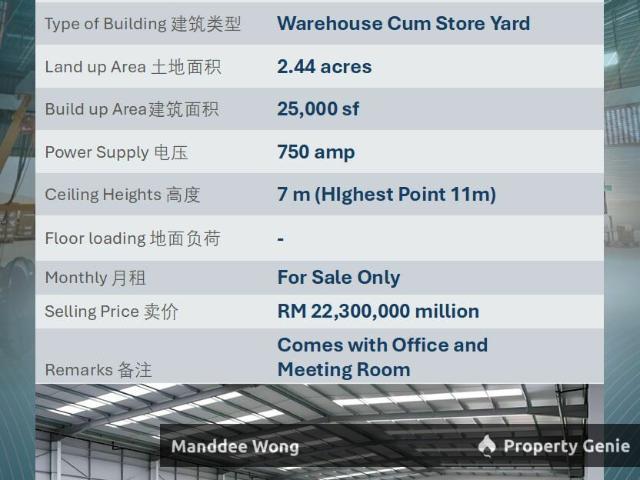 Warehouse for sale in Petaling, Subang Jaya