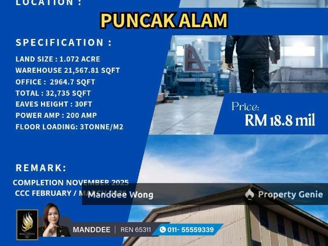 Warehouse for sale in Selangor