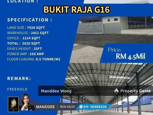 Warehouse for sale in Port Klang, Selangor