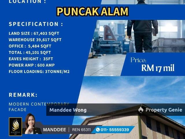 Warehouse for sale in Selangor