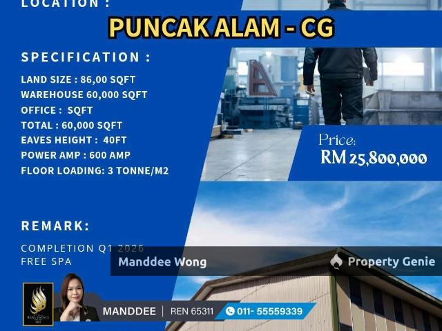 Warehouse for sale in Selangor