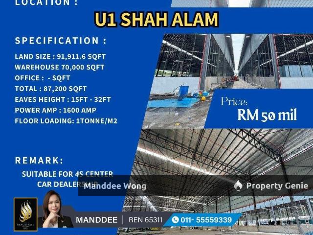 Warehouse for sale in Petaling, Alam Impian