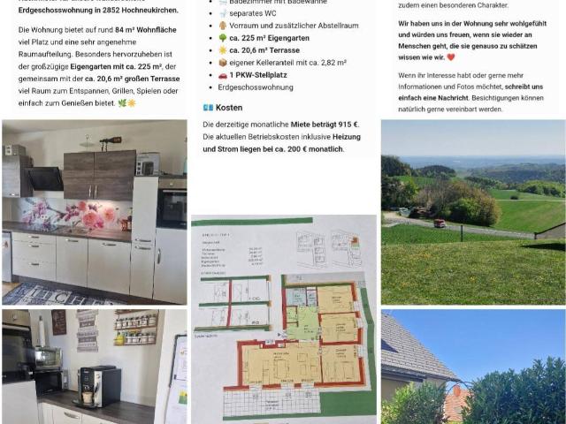 Apartment mieten in Hochneukirchen, Hochneukirchen-Gschaidt