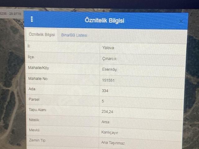 Çinarcik, Yalova içerisinde satılık Arsa