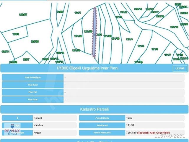 Kandira, Kocaeli içerisinde satılık Arsa
