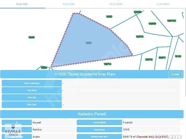 Kandira, Kocaeli içerisinde satılık Arsa