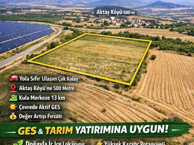 Aktaş Mahallesi, Kula içerisinde satılık Arsa