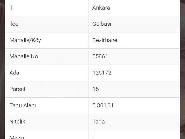 Gölbaşi, Ankara içerisinde satılık Arsa