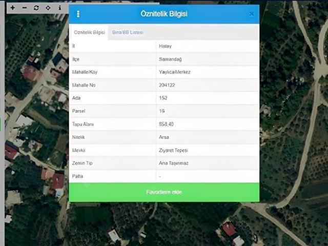 Samandağ, Hatay içerisinde satılık Arsa
