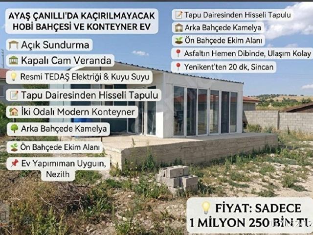Çanıllı, Ayaş içerisinde satılık mülk