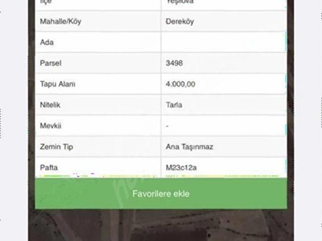 Çaltepe, Yeşilova içerisinde satılık Arsa