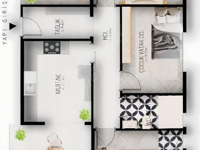 Beğendik Mahallesi, Hacılar içerisinde satılık Villa