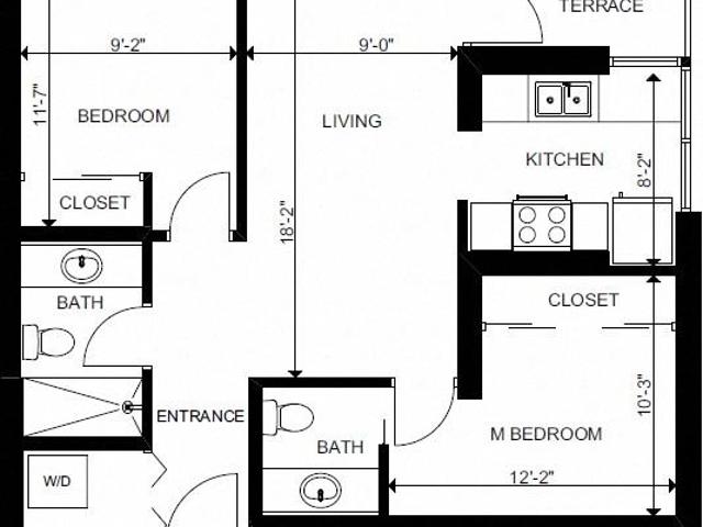 Apartment for rent in Downtown, Victoria