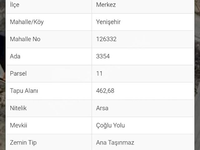 Yenişehir, Karaman Merkez içerisinde satılık Arsa