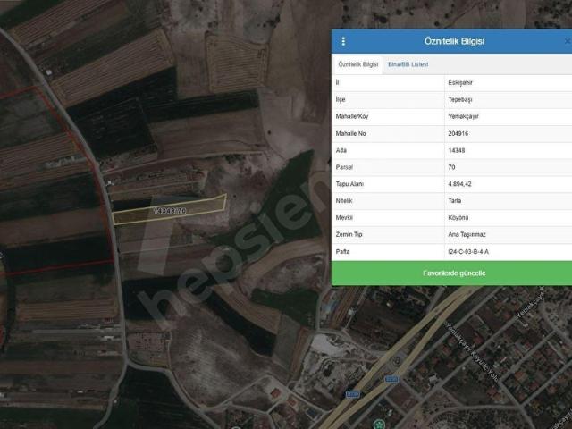 Tepebaşi, Eskişehir içerisinde satılık Arsa