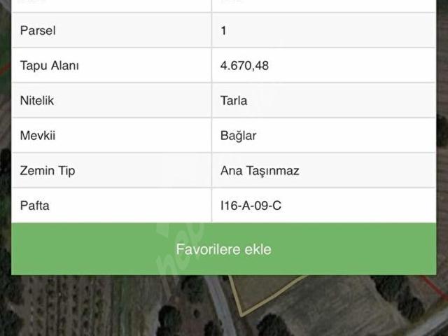 Ezine, Çanakkale içerisinde satılık Arsa