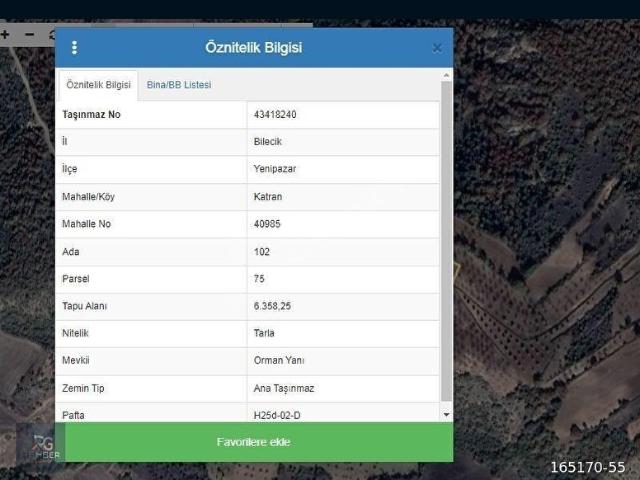 Danişment, Yenipazar içerisinde satılık Arsa