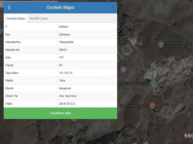 Çankaya, Ankara içerisinde satılık Arsa