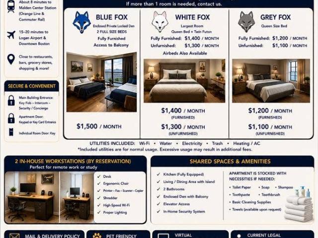 Room for rent in Malden, Massachusetts