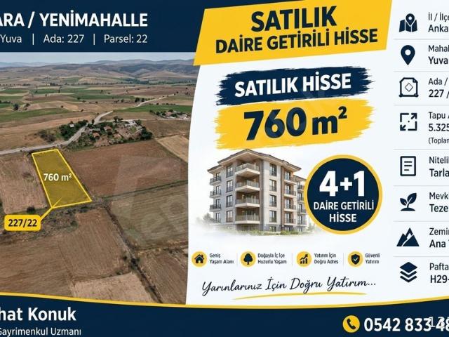 Yuvaköy Mahallesi, Yenimahalle içerisinde satılık Arsa