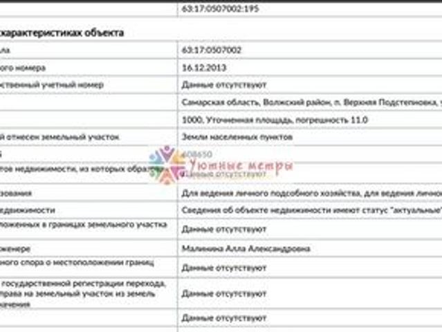 Участок продажа в Самарская область
