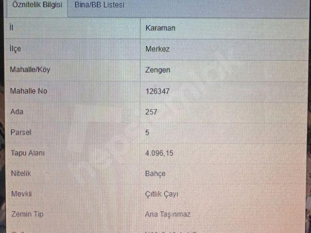 Aşağı, Karaman Merkez içerisinde satılık mülk