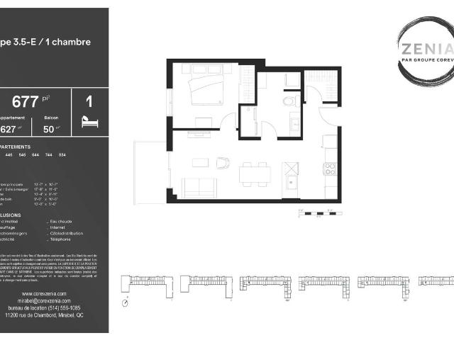 Apartment for rent in Mirabel