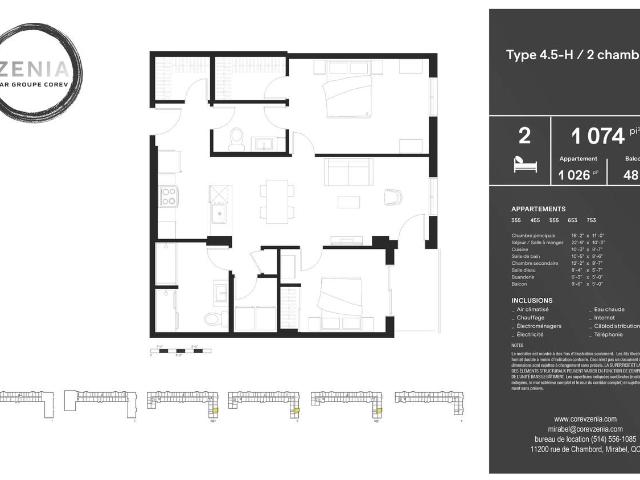 Apartment for rent in Mirabel