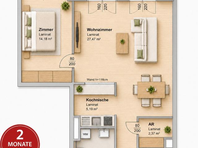 Apartment mieten in Gries, Gersdorf-Feistritz