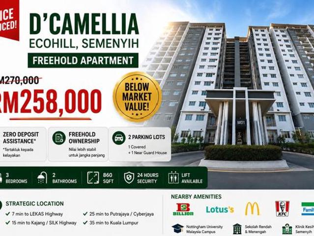 Apartment for sale in Kajang, Langat