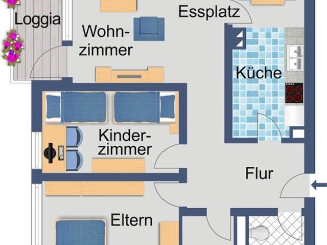 Apartment mieten in Erbenheim, Wiesbaden